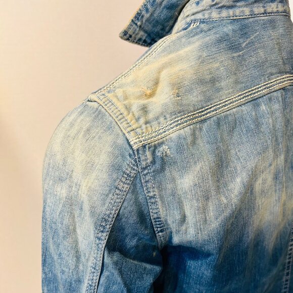 Diesel Distressed Denim L/S Shirt - Picture 4 of 12